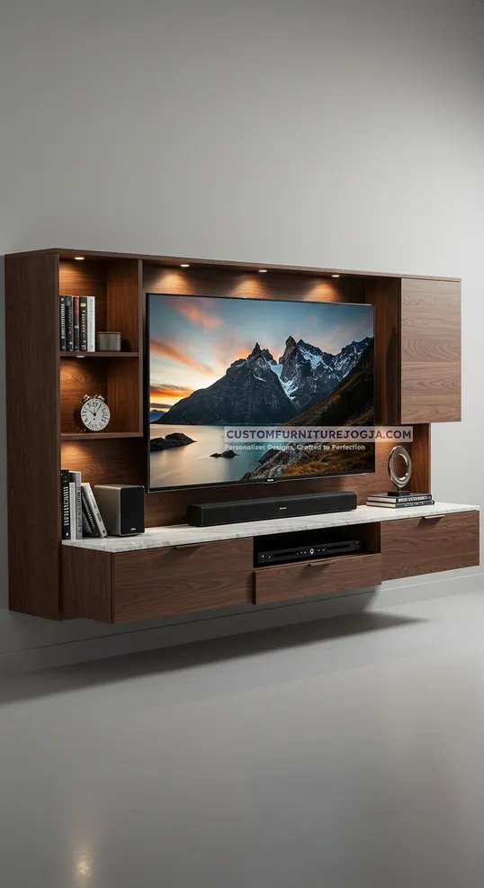 Jasa Pembuatan Cabinet tv kecil Jogja